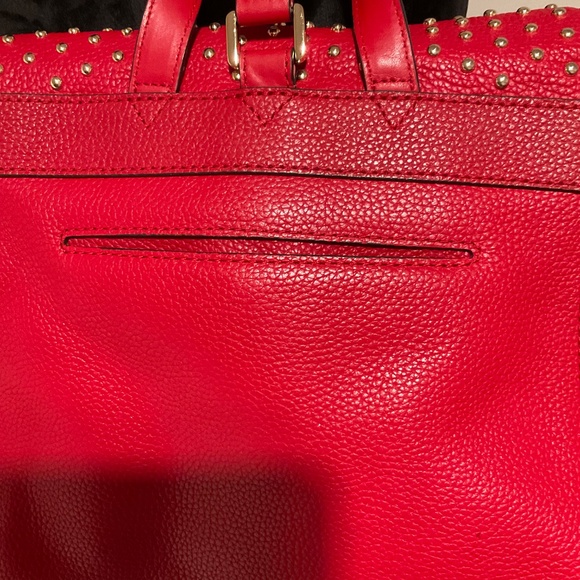 Pre_owned Michael Kors Red Leather w/Gold Hardware Backpack - Picture 7 of 10